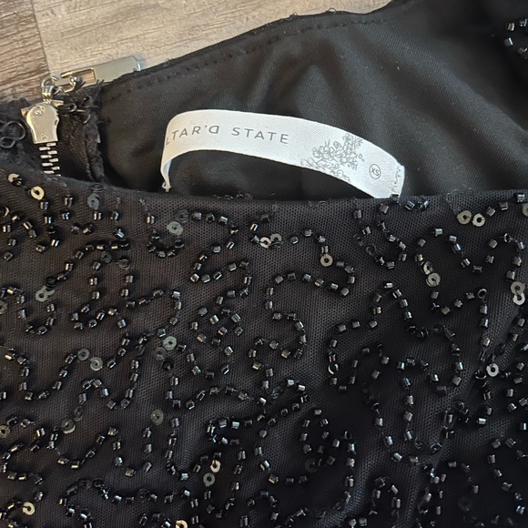 Elegant Black Beaded Women's Top - Picture 3 of 4